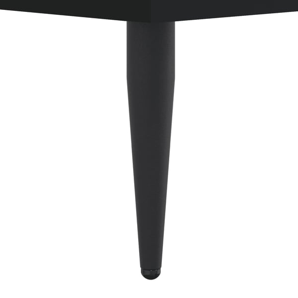 vidaXL Sengeramme svart 100x200 cm konstruert tre