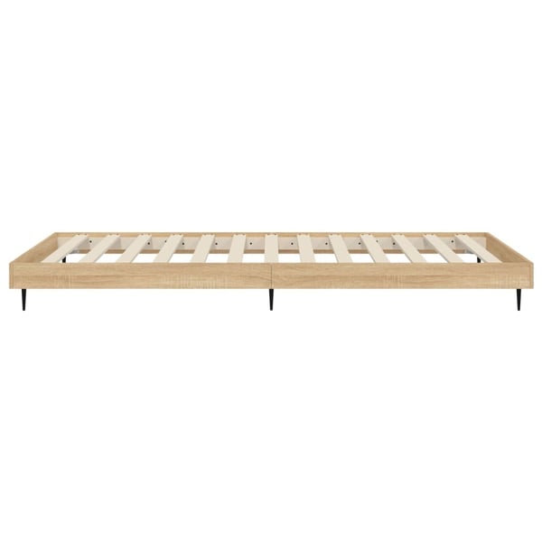 vidaXL Sengeramme sonoma eik 90x200 cm konstruert tre