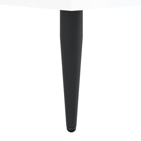vidaXL Sengeramme høyglans hvit 135x190 cm konstruert tre