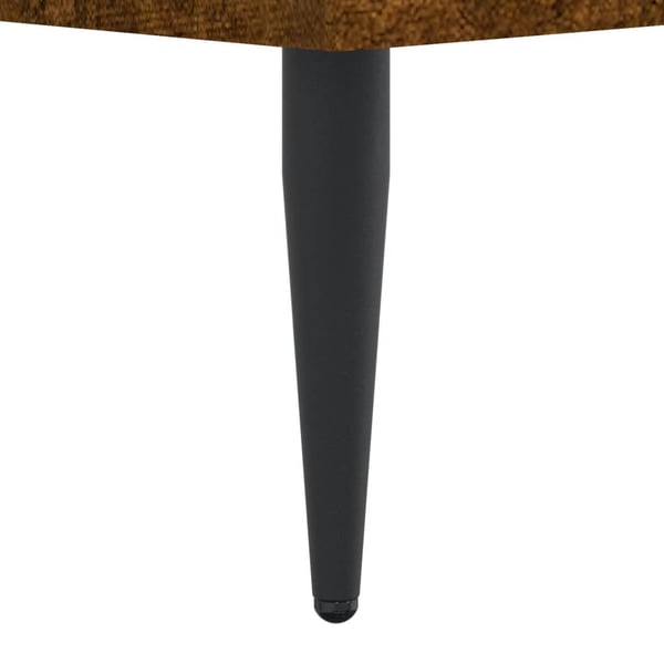 vidaXL Sengeramme røkt eik 75x190 cm konstruert tre