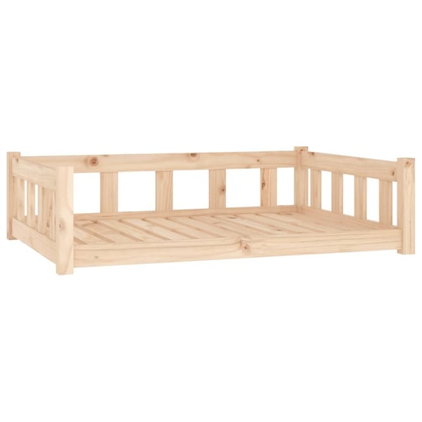 vidaXL Hundeseng 105,5x75,5x28 cm heltre furu