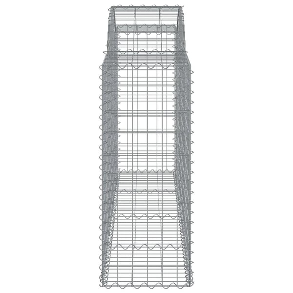 vidaXL Gabionkurver buede 40 stk 200x50x100/120 cm galvanisert jern