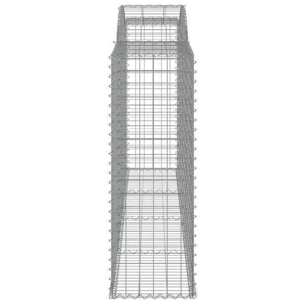 vidaXL Gabionkurver buede 6 stk 300x50x140/160 cm galvanisert jern