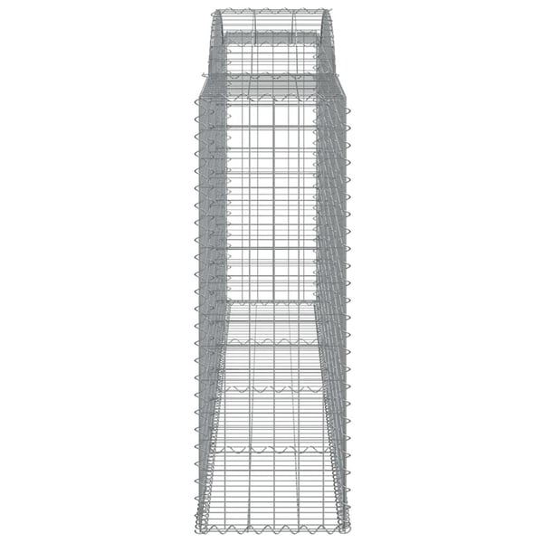 vidaXL Gabionkurver buede 3 stk 300x50x140/160 cm galvanisert jern