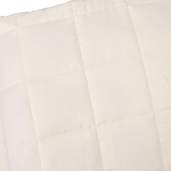 vidaXL Vektdyne kremhvit 152x203 cm 7 kg stoff