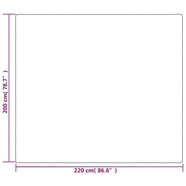 vidaXL Vektdyne med trekk grå 200x220 cm 13 kg stoff