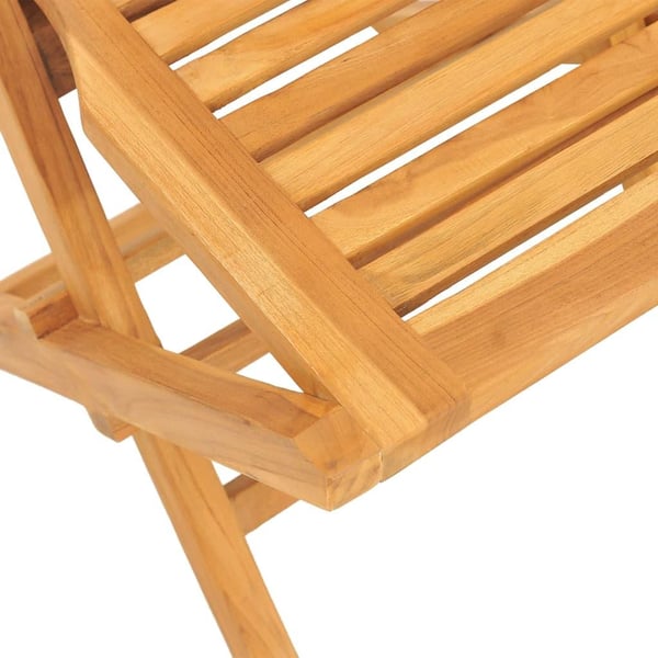 vidaXL Utendørs spisestue 7 deler heltre teak