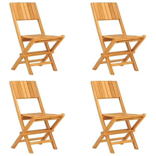 vidaXL Hagespisegruppe 5 deler heltre teak