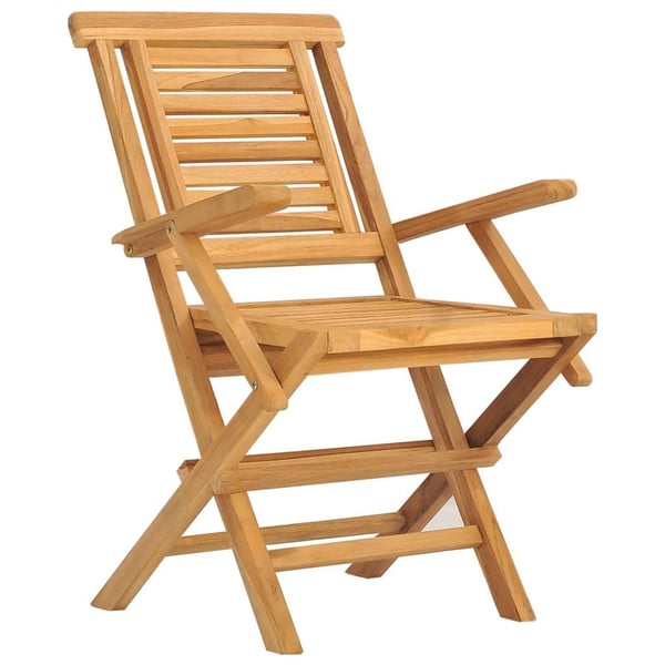 vidaXL Klappstoler 8 stk 56x63x90 cm heltre teak