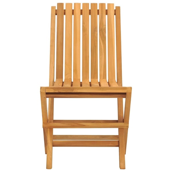 vidaXL Klappstoler 4 stk 47x47x89 cm heltre teak