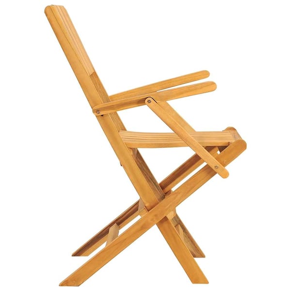 vidaXL Klappstoler 4 stk 55x61x90 cm heltre teak