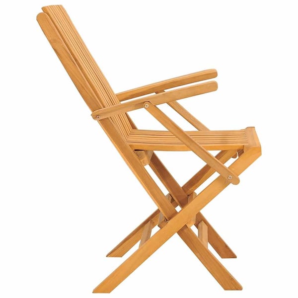 vidaXL Klappstoler 4 stk 61x67x90 cm heltre teak
