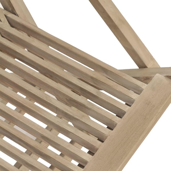 vidaXL Klappstoler 6 stk grå 56x61x89 cm heltre teak