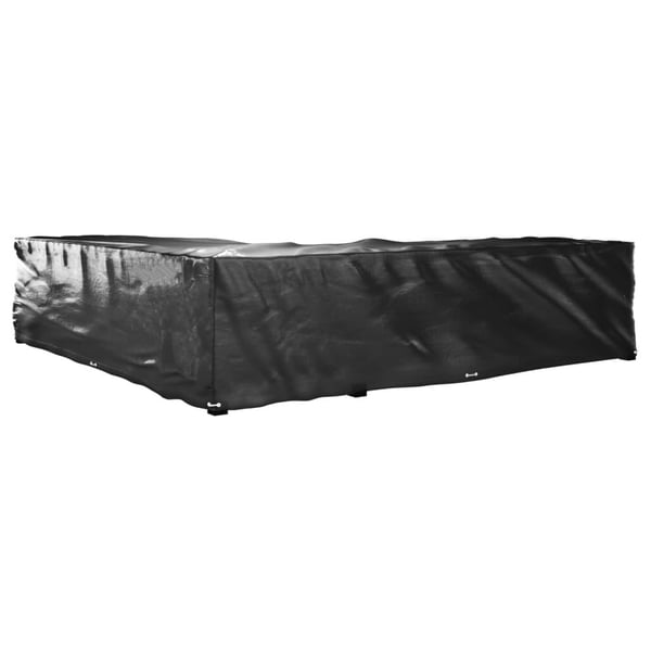 vidaXL L-formet hagemøbeltrekk 2 stk 20 maljer 300x300x70 cm