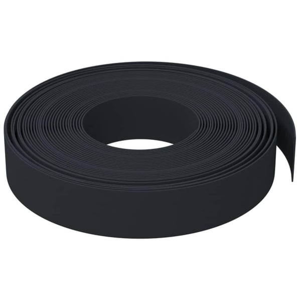 vidaXL Hagekanter 4 stk svart 10 m 10 cm polyetylen