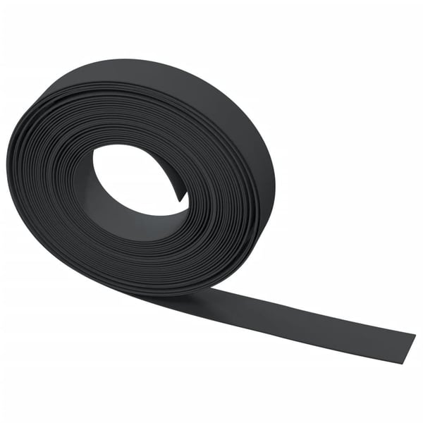 vidaXL Hagekanter 5 stk svart 10 m 10 cm polyetylen