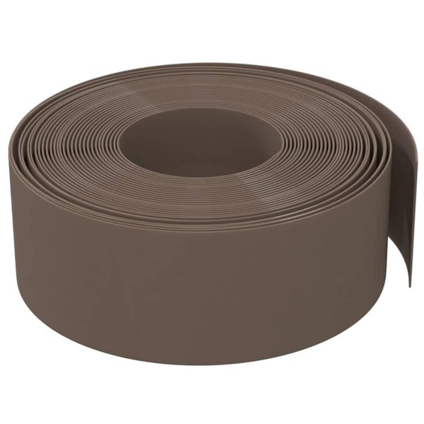 vidaXL Puutarhareunukset 2 kpl harmaa 10 m 20 cm polyeteeni