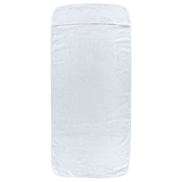 vidaXL Strandhåndklær 6 stk hvit 60x135 cm stoff 400 GSM