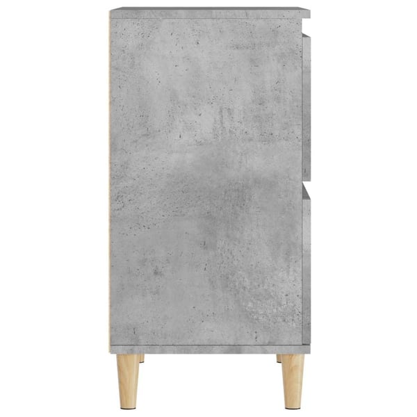 vidaXL Skjenker 2 stk betonggrå 60x35x70 cm konstruert tre