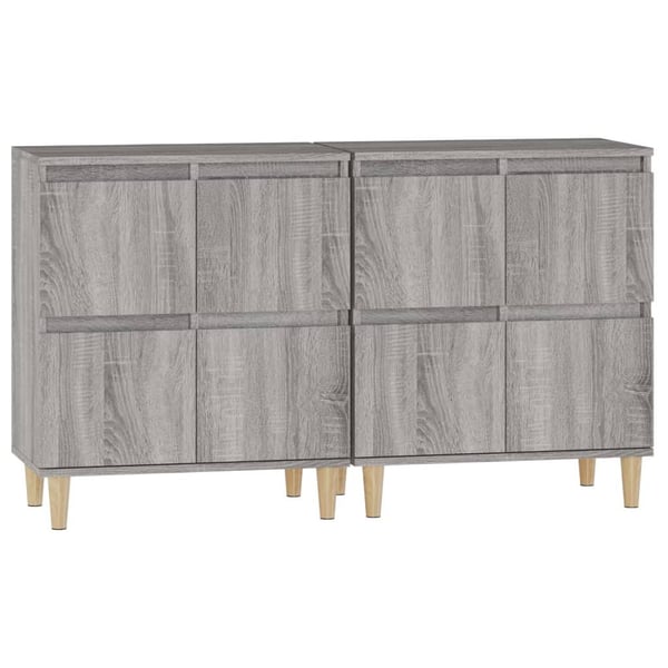 vidaXL Senkit 2 kpl harmaa Sonoma 60x35x70 cm tekninen puu