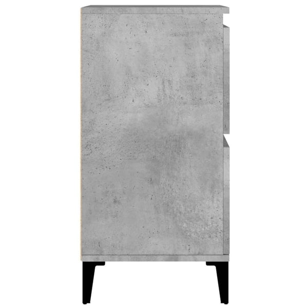 vidaXL Skjenker 3 stk betonggrå 60x35x70 cm konstruert tre
