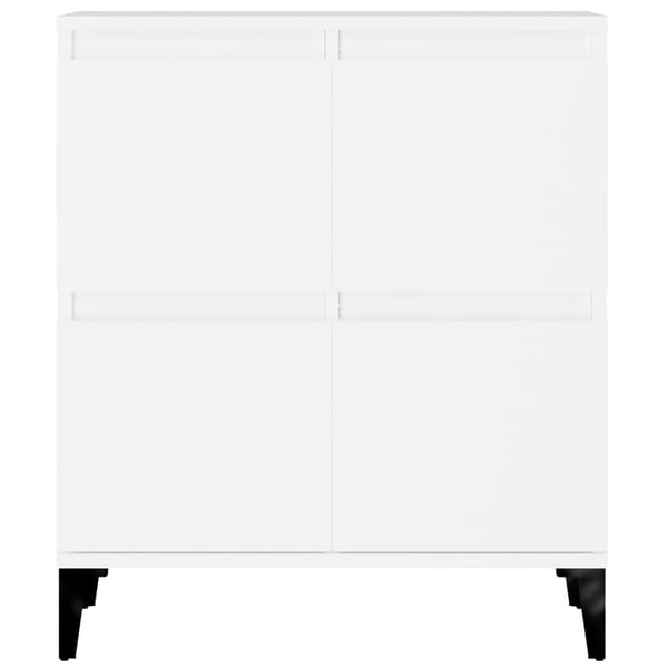 vidaXL Skjenker 3 stk hvit 60x35x70 cm konstruert tre