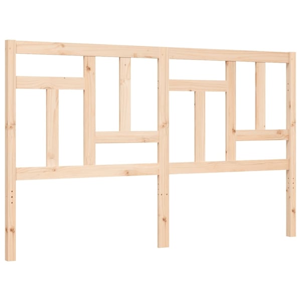 vidaXL Sengeramme med hodegavl 160x200 cm heltre