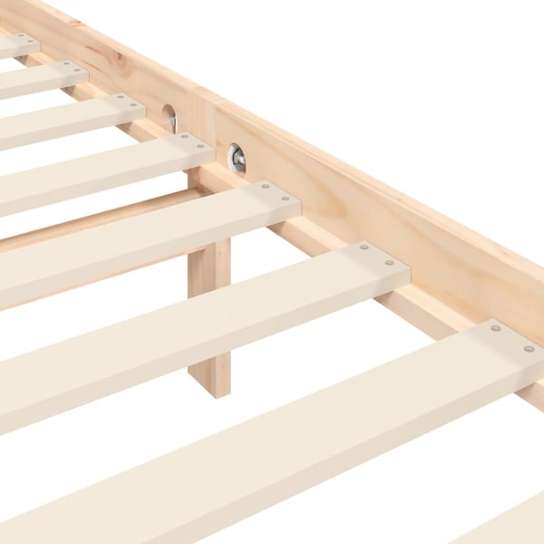 vidaXL Sengeramme med hodegavl 5FT King Size heltre