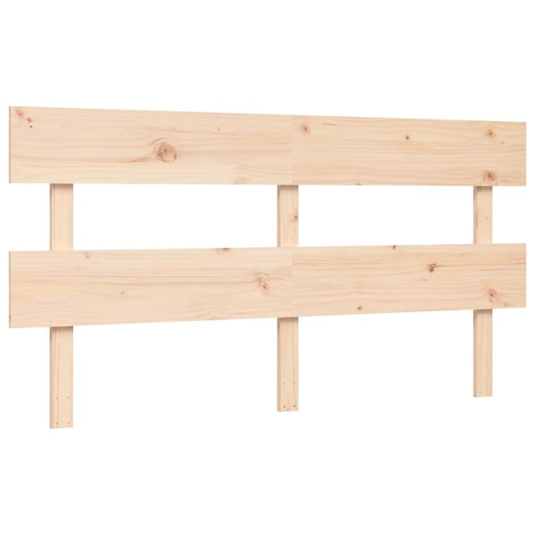 vidaXL Sengeramme med hodegavl 5FT King Size heltre