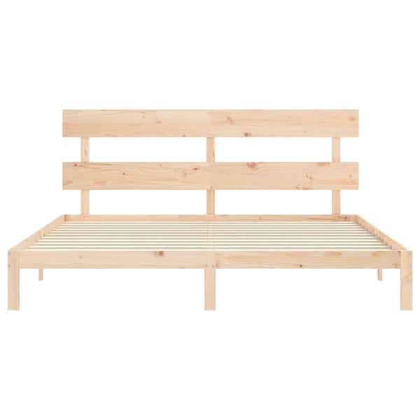 vidaXL Sengeramme med hodegavl 6FT Super King heltre