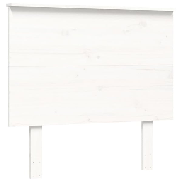 vidaXL Sengeramme med hodegavl hvit 100x200 cm heltre