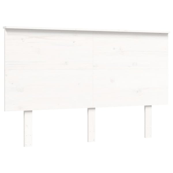 vidaXL Sengeramme med hodegavl hvit 4FT small double heltre