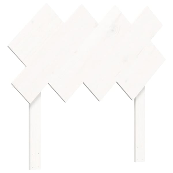 vidaXL Sengeramme med hodegavl hvit 3FT single heltre