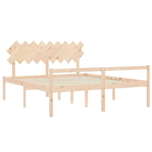vidaXL Sengeramme med hodegavl 6FT Super King heltre
