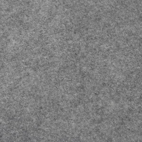 vidaXL Bunnmatte lysegrå Ø366 cm polyester geotekstil