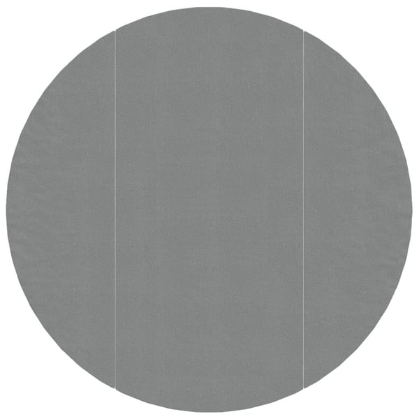 vidaXL Bunnmatte lysegrå Ø306 cm polyester geotekstil