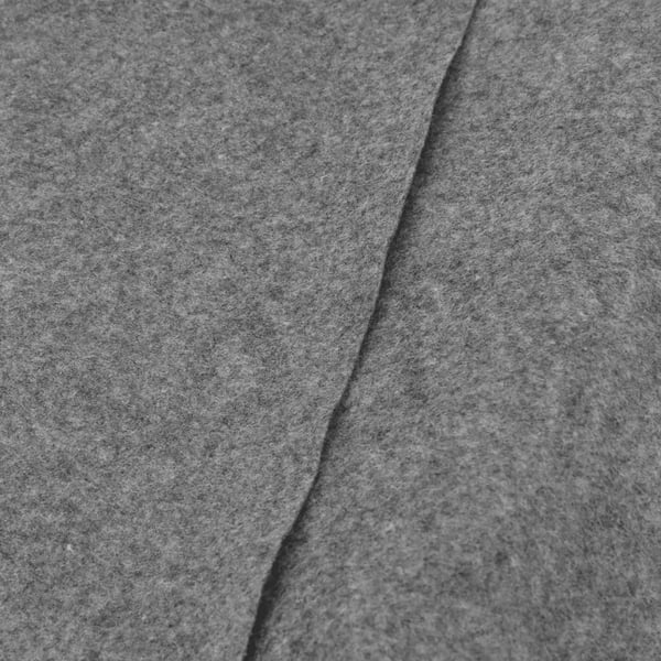 vidaXL Bunnmatte lysegrå Ø550 cm polyester geotekstil