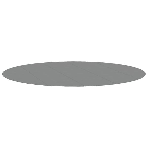 vidaXL Bunnmatte lysegrå Ø550 cm polyester geotekstil