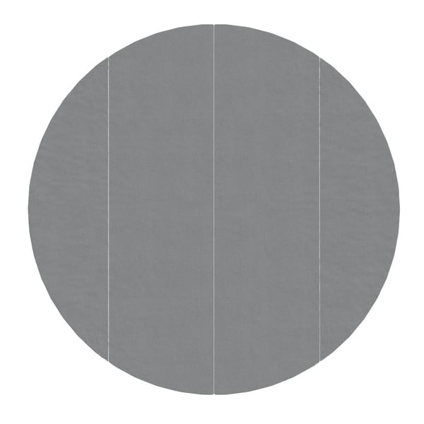vidaXL poolunderlag Ø458 cm polyester-geotekstil lysegrå
