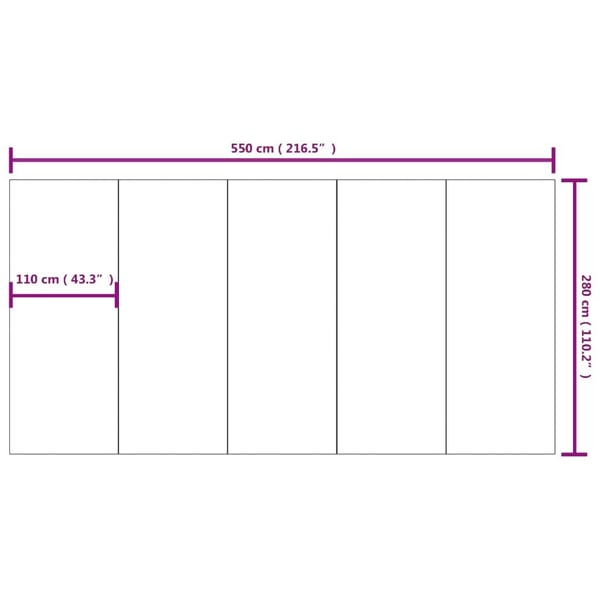 vidaXL uima-altaan pohjakangas 550x280 cm polyesteri-geotekstiili vaaleanharmaa