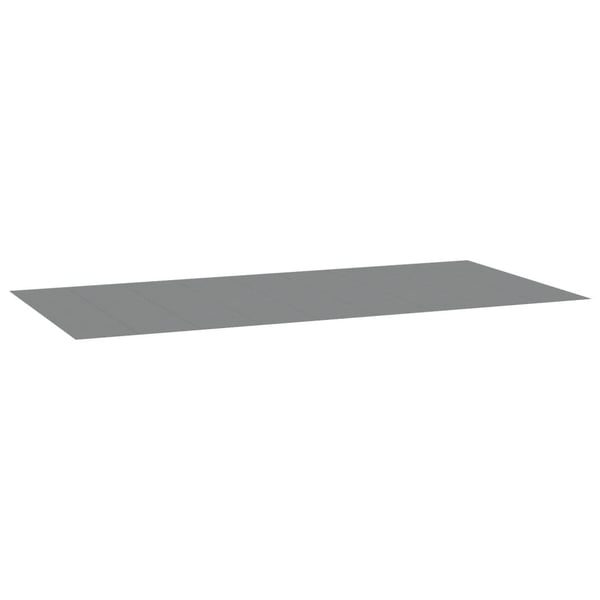 vidaXL Bunnmatte lysegrå 999x500 cm polyester geotekstil