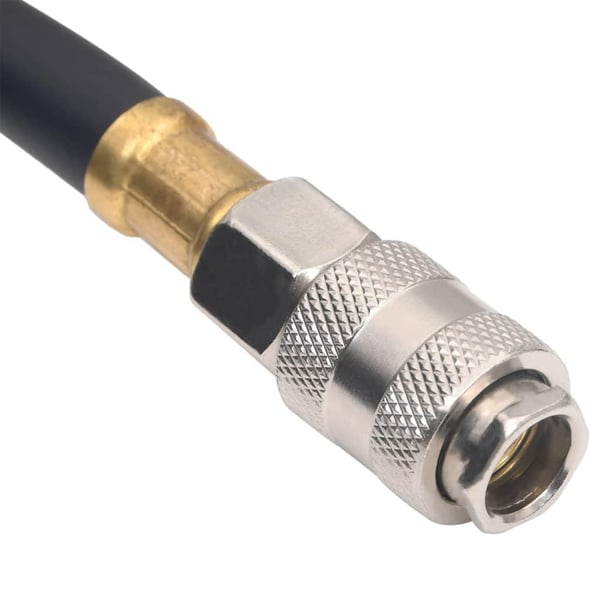 vidaXL Luftslange hybrid svart 5 m gummi og PVC