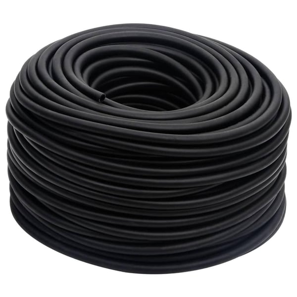 vidaXL Luftslange hybrid svart 50 m gummi og PVC