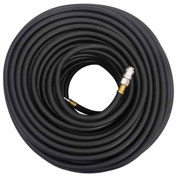 vidaXL hybrid luftslange 50 m gummi og PVC sort