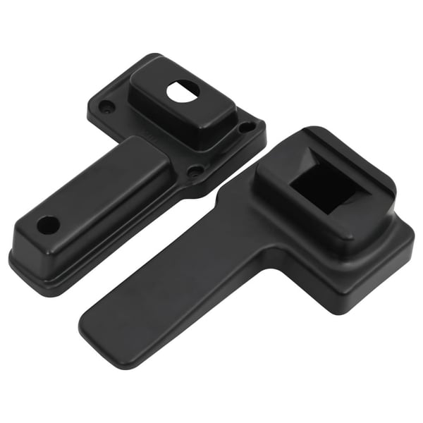 vidaXL armlæn til bil 14,5x32x(27-46) cm ABS sort