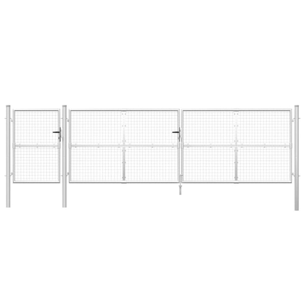 vidaXL Nettport sølv 500x175 cm galvanisert stål
