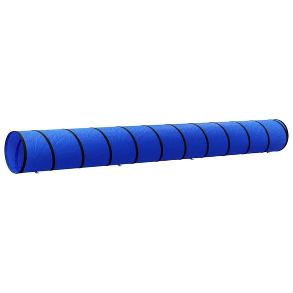 vidaXL agilitytunnel til hunde Ø55x500 cm polyester blå