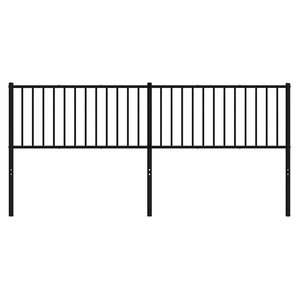 vidaXL Sengegavl metall svart 193 cm