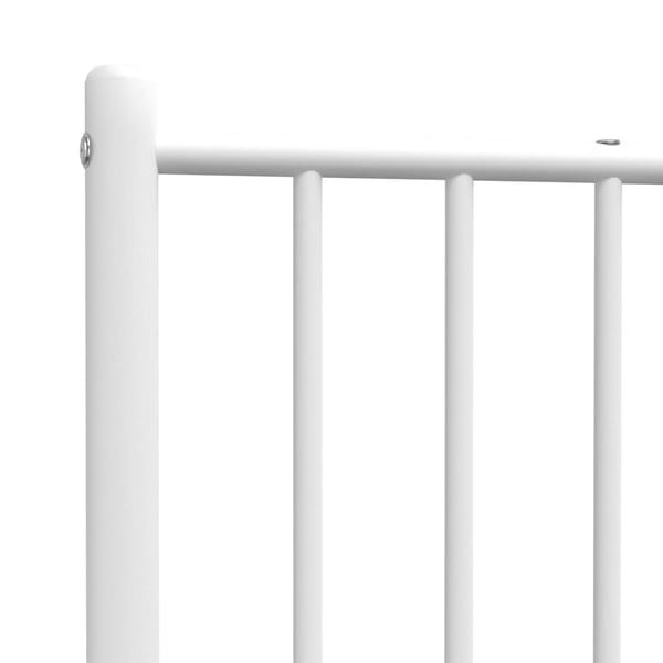 vidaXL Sengegavl metall hvit 100 cm