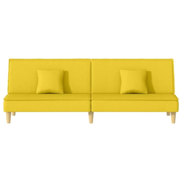 vidaXL sovesofa stof lysegul